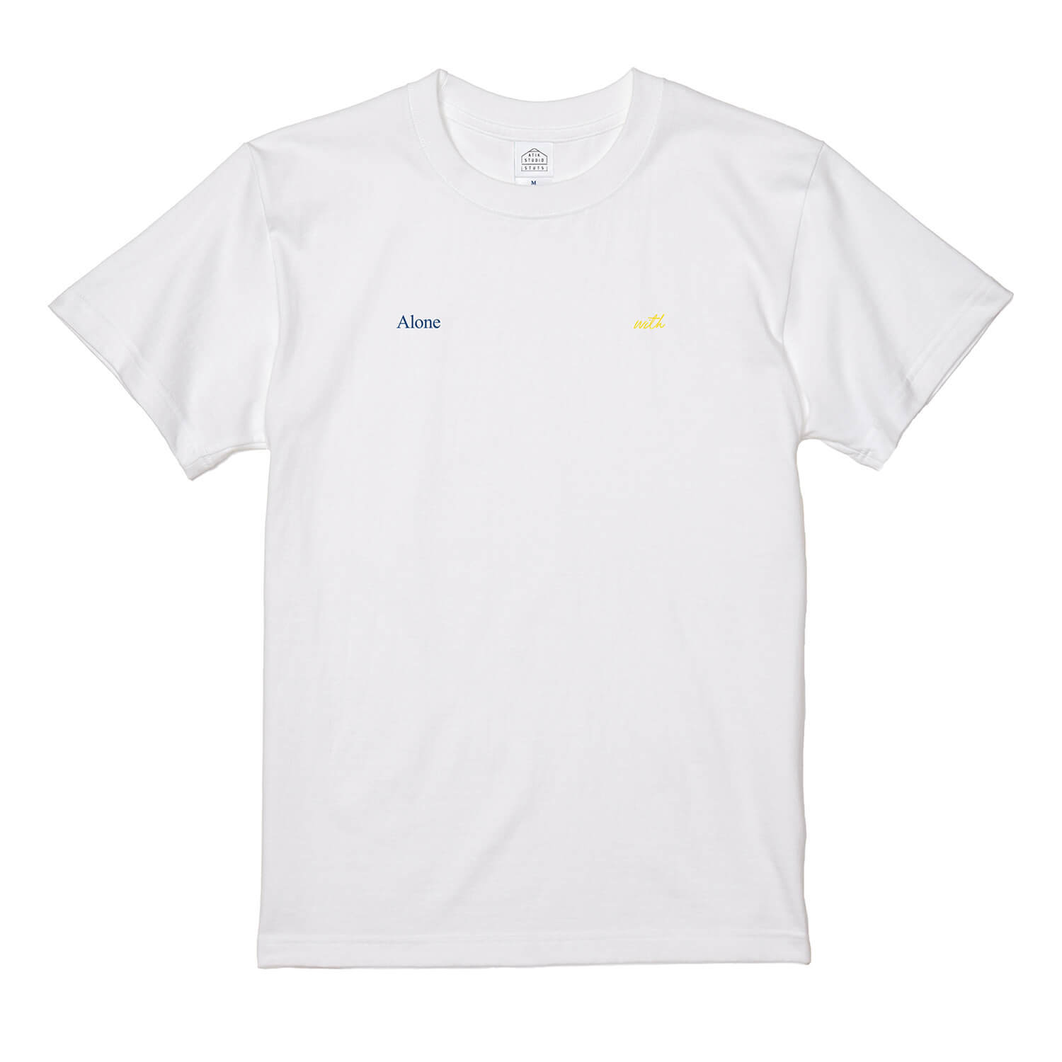 Alone with  Logo S/S Tee White