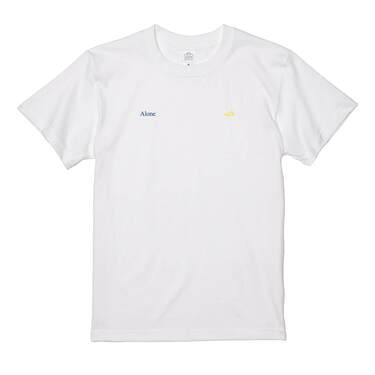 Alone with  Logo S/S Tee White