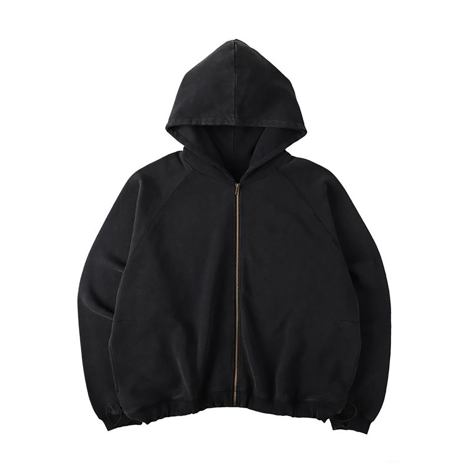 “Naked 4 Satan”ZIP HOODIE Black